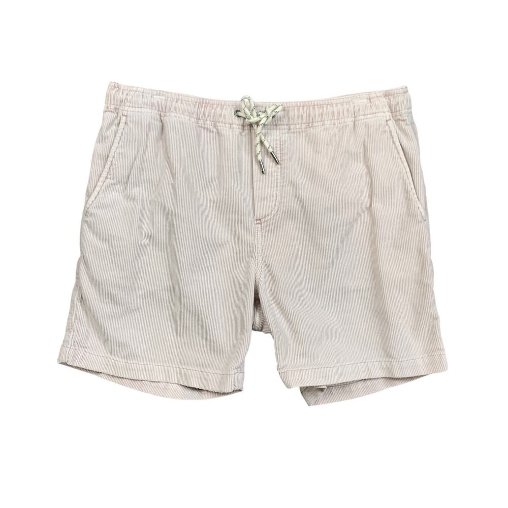 Faherty Shorts Men Large Shell Washed Drawstring Waist Corduroy Pocket Chino